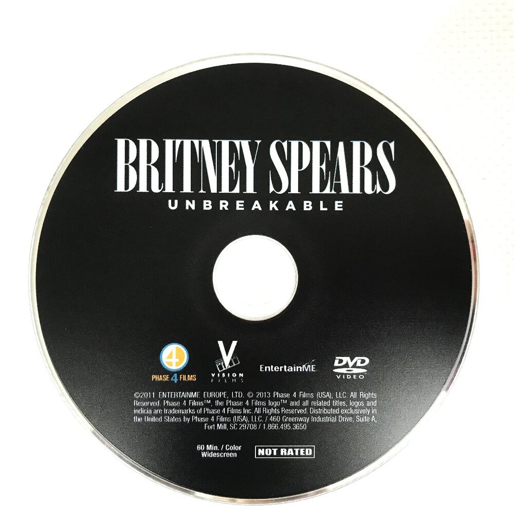 Britney Spears Unbreakable Biography DVD 2013